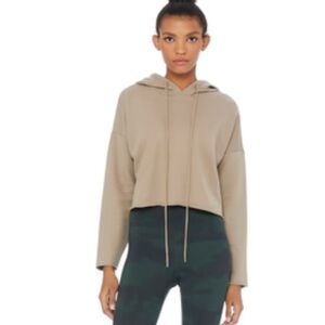 ALO Yoga Tan Cropped Sweatshirt